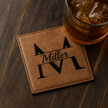 Premium Leatherette® Coasters - Square