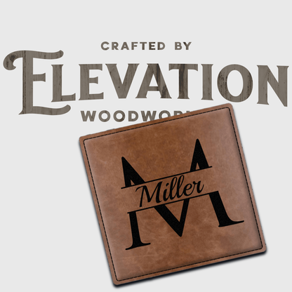 Premium Leatherette® Coasters - Square